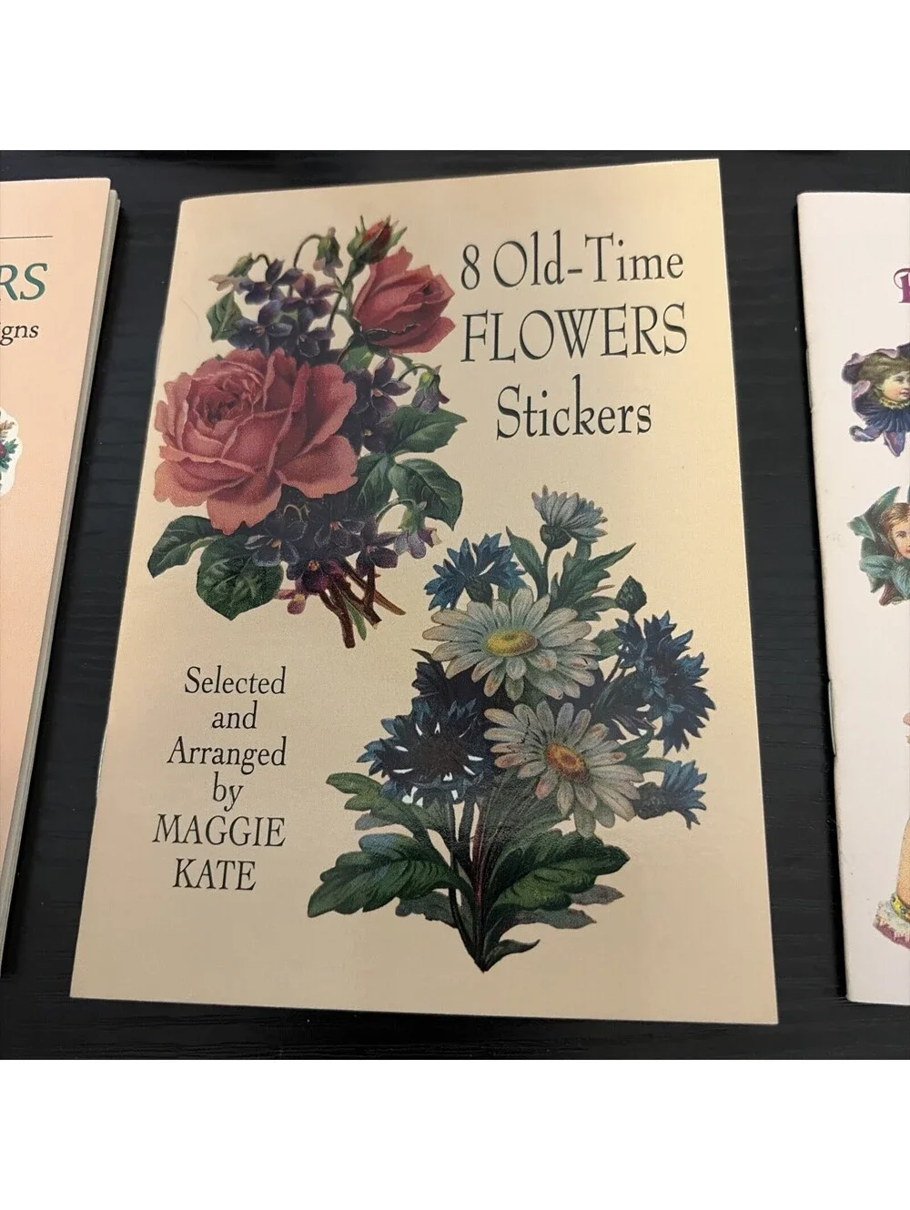 Old Time Victorian Stickers Floral Flower Children And Floral Initials Stickers